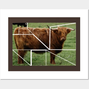 Brown Scottish Highland Cow Posters and Art